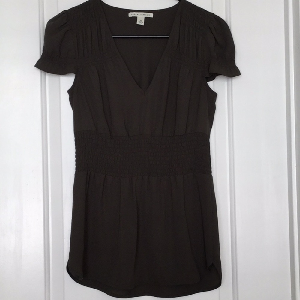 Banana Republic Olive Top - XS